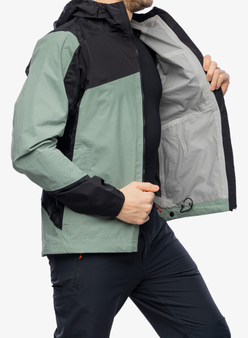 Preţ Scurta de ploaie adidas TERREX Xperior Hybrid RAIN.RDY Jacket - silver green/black