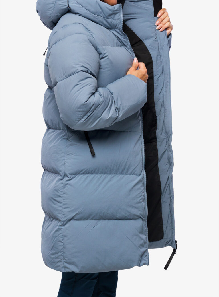 Scurta lunga de iarna femei Didriksons Nomi Parka - glacial blue - imagine 6