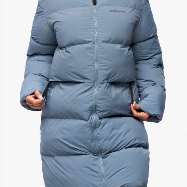 Scurta lunga de iarna femei Didriksons Nomi Parka - glacial blue