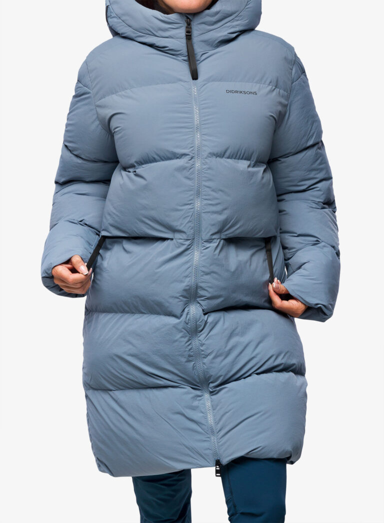 Scurta lunga de iarna femei Didriksons Nomi Parka - glacial blue