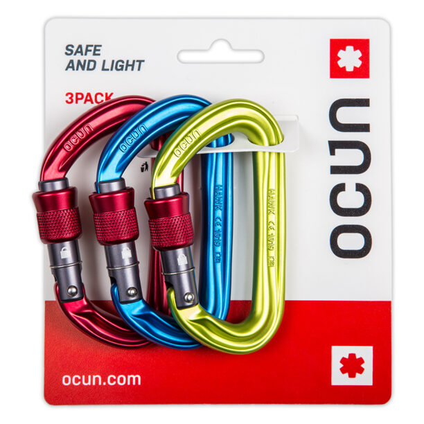 Set carabiniere Ocun Hawk Screw 3-pack