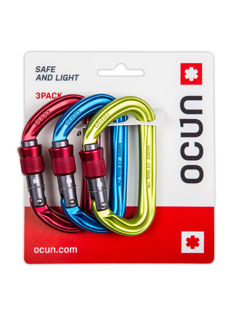 Set carabiniere Ocun Hawk Screw 3-pack