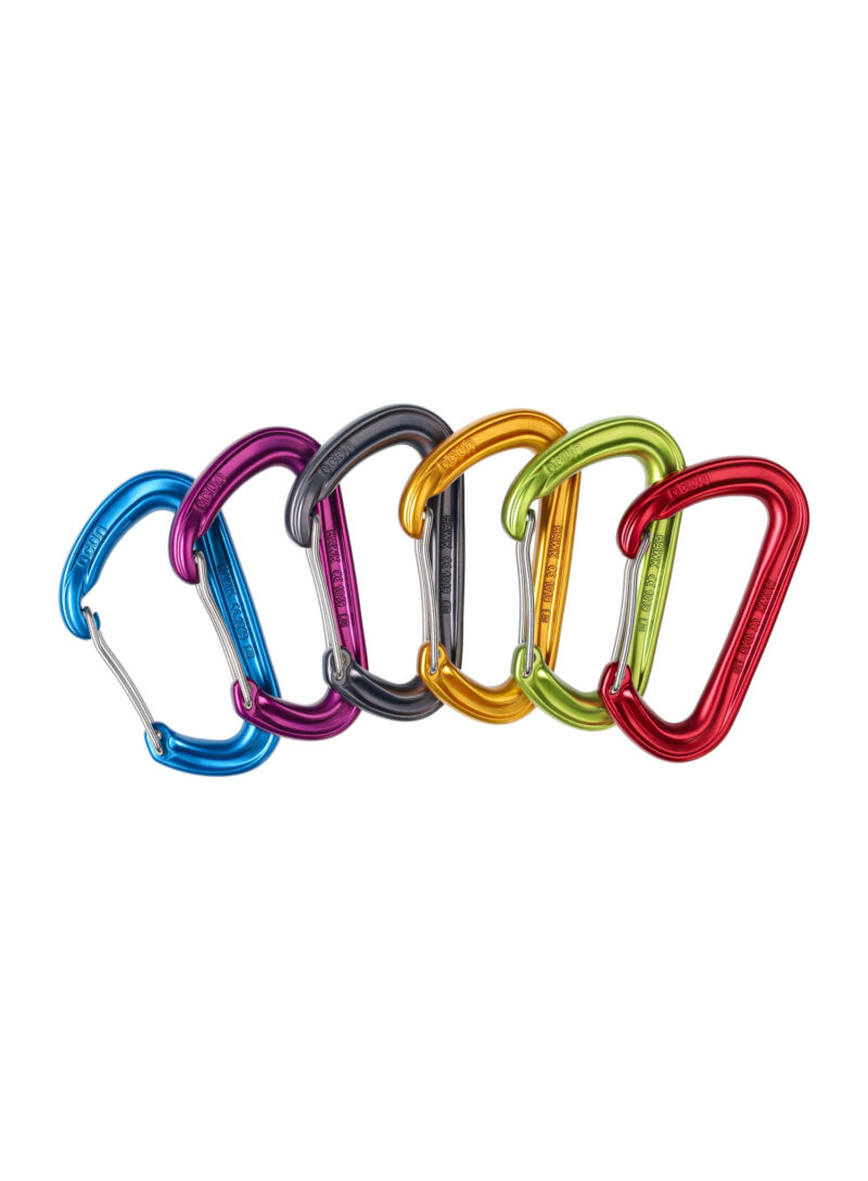 Original Set carabiniere Ocun Hawk Wire 6-pack - red/blue/green