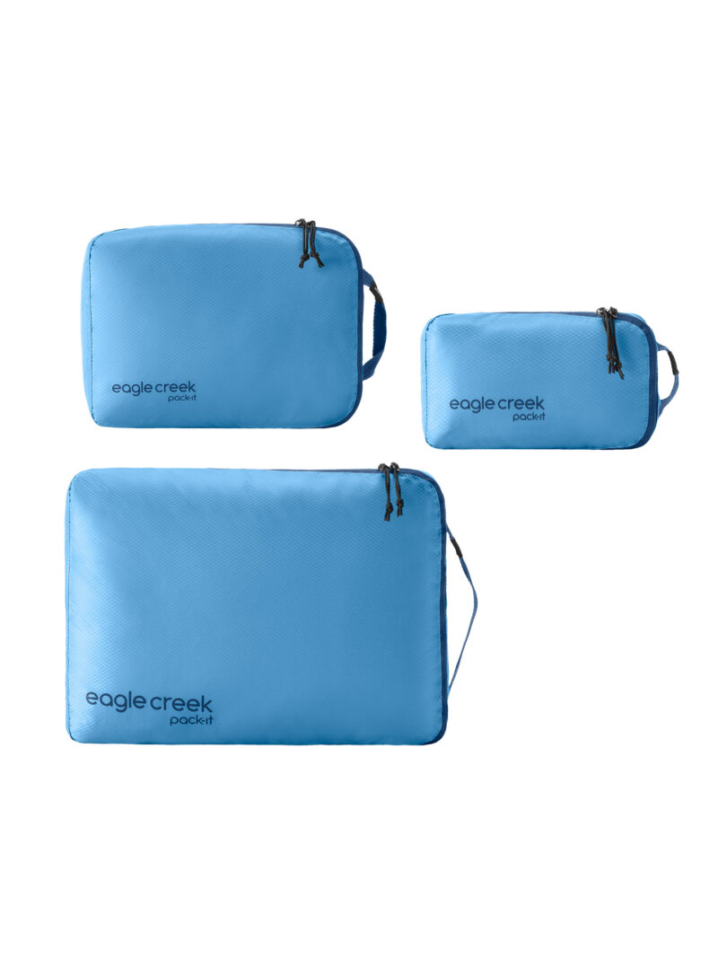 Set de organizare Eagle Creek Pack-It Isolate Cube Set XS/S/M - blue dawn