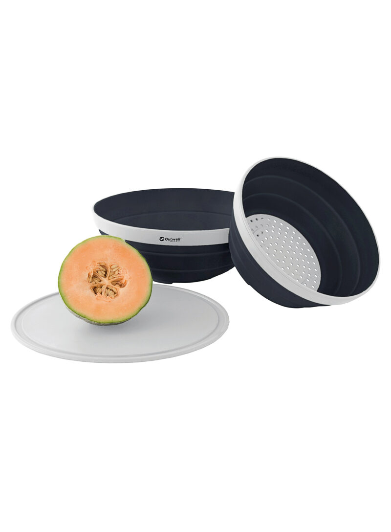 Set de vase de gătit Outwell Collaps Bowl - navy night