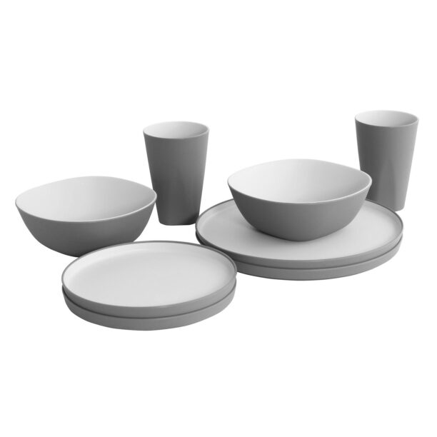 Set de vase de gătit Outwell Gala 2 Person Dinner Set - grey mist