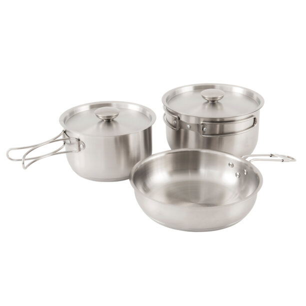 Set de vase de gătit Outwell Supper Set M - silver