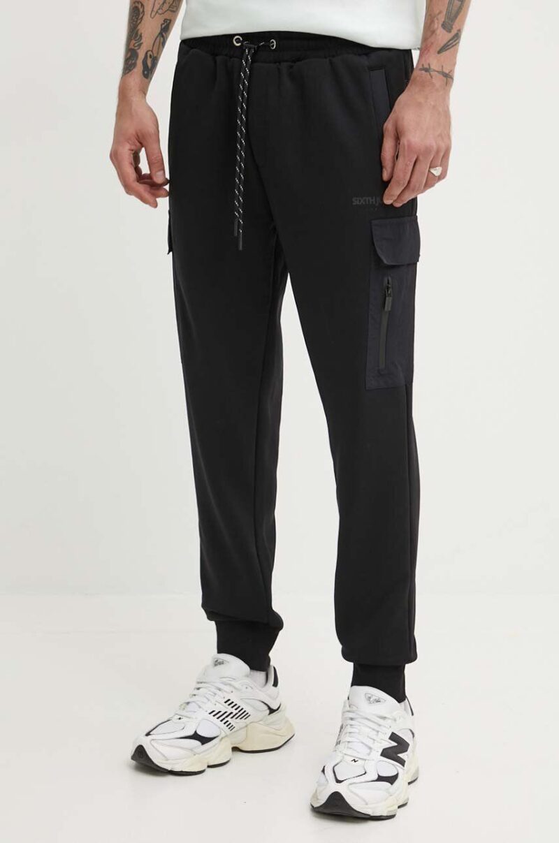 Sixth June pantaloni de trening culoarea negru