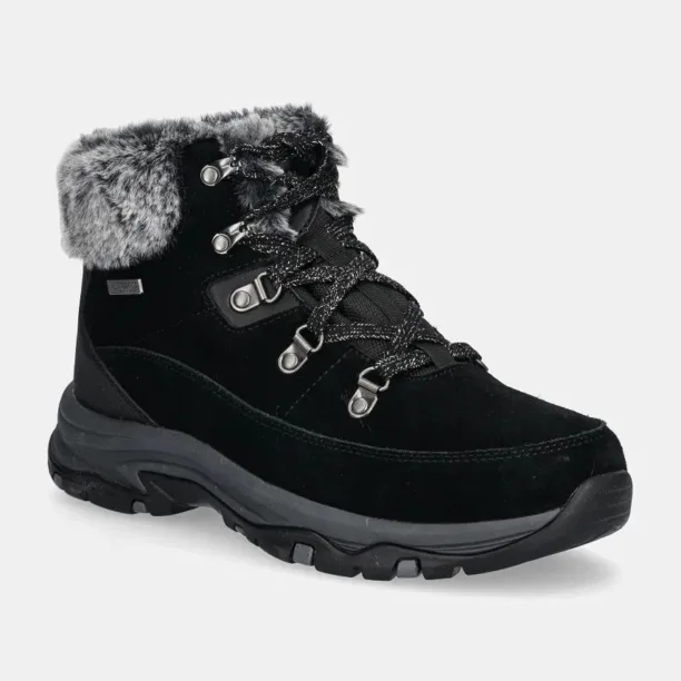 Skechers cizme de iarna TREGO SNOW WORRIES culoarea negru