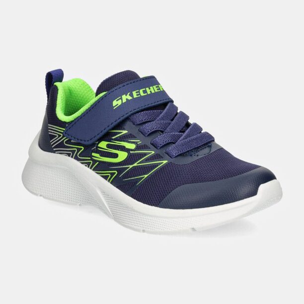 Skechers sneakers pentru copii MICROSPEC culoarea albastru marin