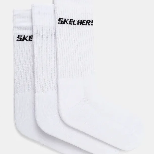 Skechers sosete 3-pack culoarea alb