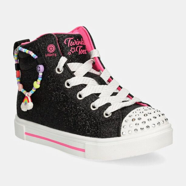 Skechers tenisi copii TWINKLE SPARKS culoarea negru