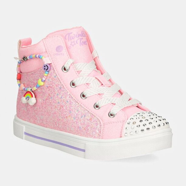 Skechers tenisi copii TWINKLE SPARKS culoarea roz