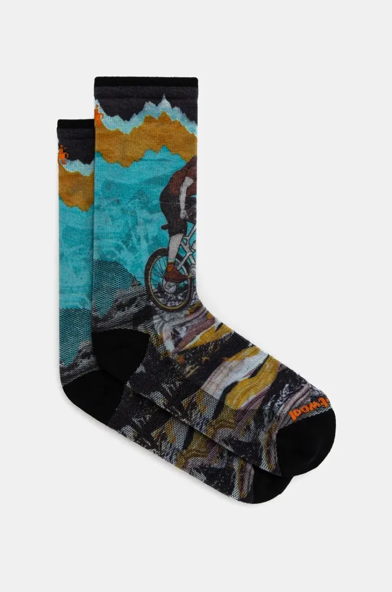 Smartwool sosete Bike Zero Cushion Wolf Print SW001968