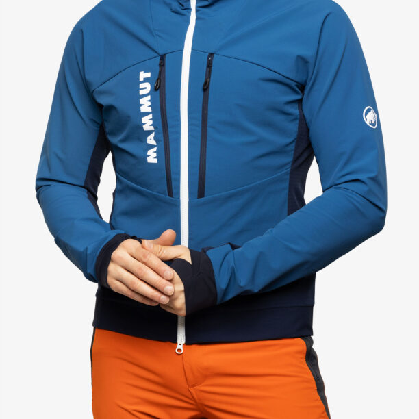 Cumpăra Softshell barbati Mammut Aenergy SO Hybrid Hooded Jacket - deep ice/marine