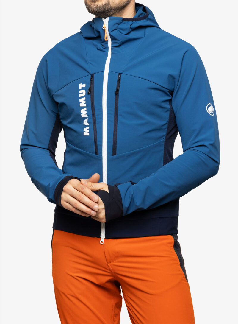 Cumpăra Softshell barbati Mammut Aenergy SO Hybrid Hooded Jacket - deep ice/marine