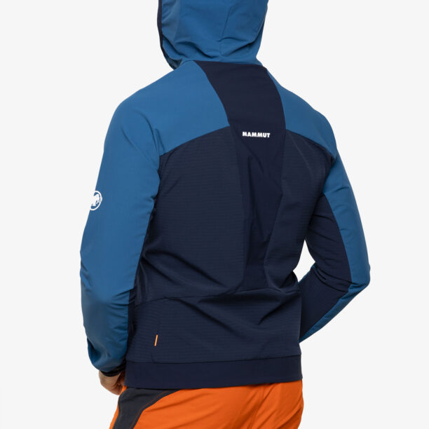 Original Softshell barbati Mammut Aenergy SO Hybrid Hooded Jacket - deep ice/marine