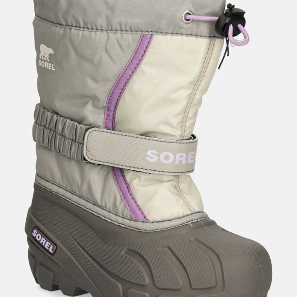 Sorel cizme de iarna copii CHILDRENS FLURRY BO culoarea gri