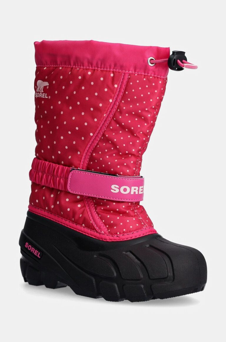 Sorel cizme de iarna copii CHILDRENS FLURRY BO culoarea roz