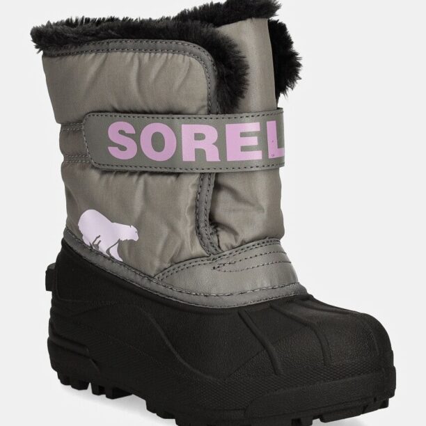 Sorel cizme de iarna copii TODDLER SNOW COMMAND culoarea gri