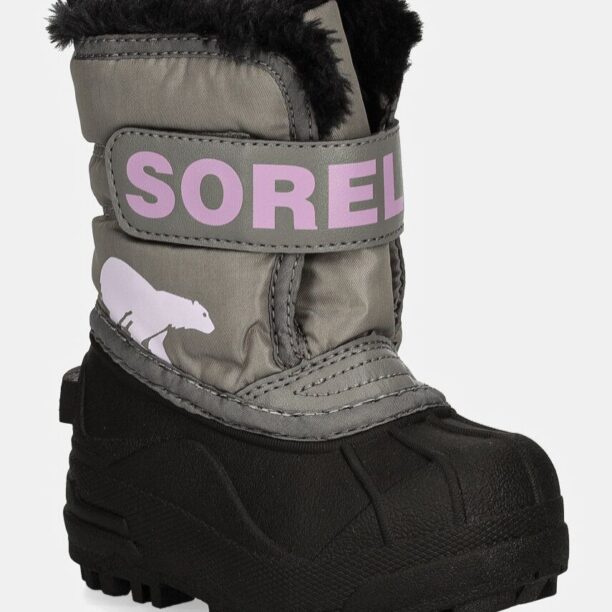 Sorel cizme de iarna copii TODDLER SNOW COMMAND culoarea gri