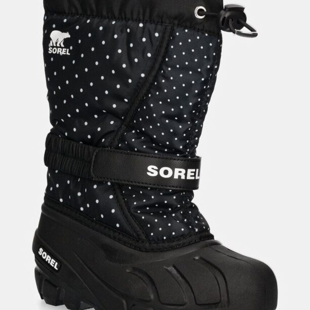 Sorel incaltaminte de iarna CHILDRENS FLURRY BO culoarea negru