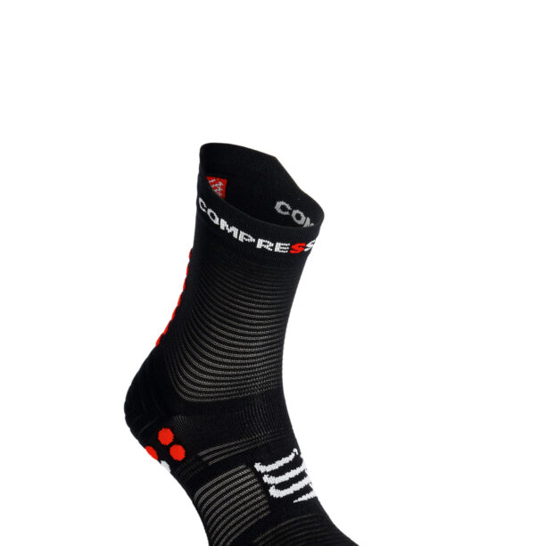 Șosete Compressport Pro Racing Socks v4.0 Run High - black/red