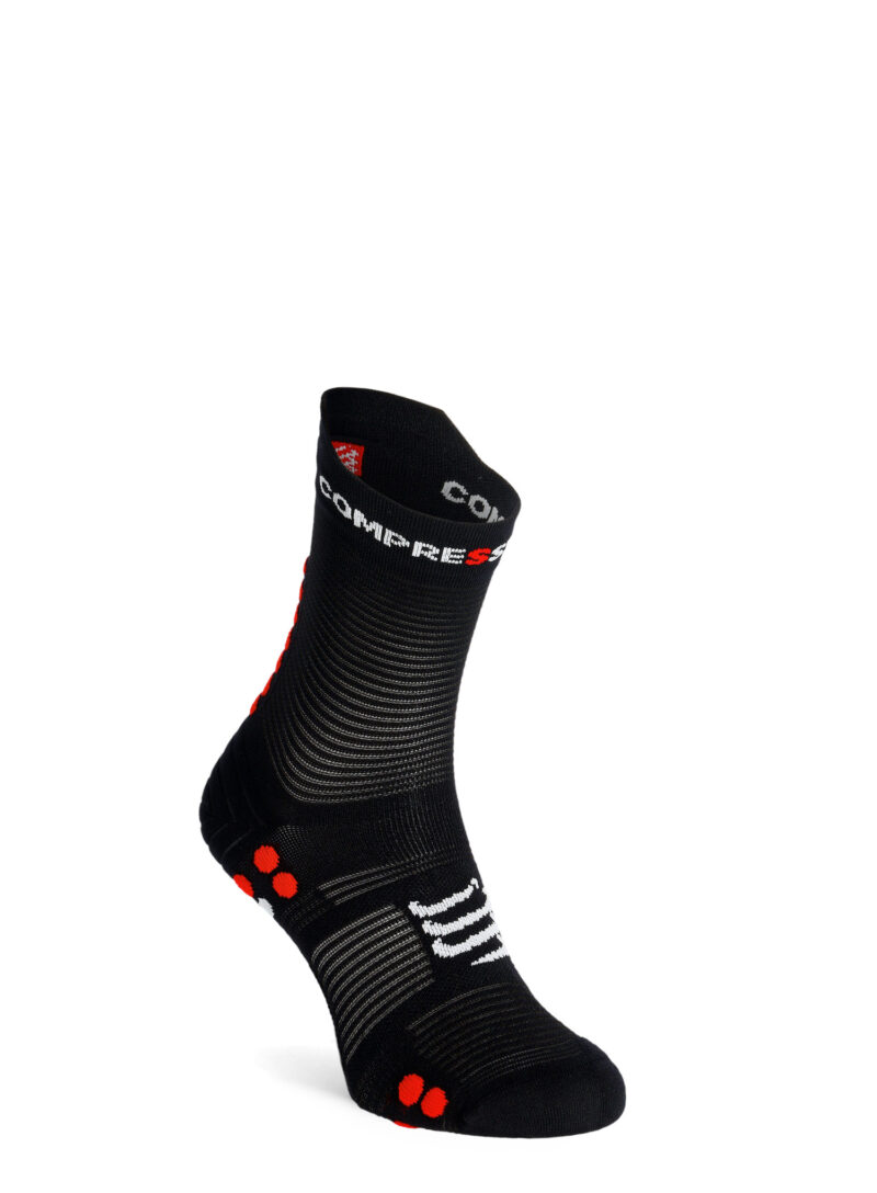 Șosete Compressport Pro Racing Socks v4.0 Run High - black/red