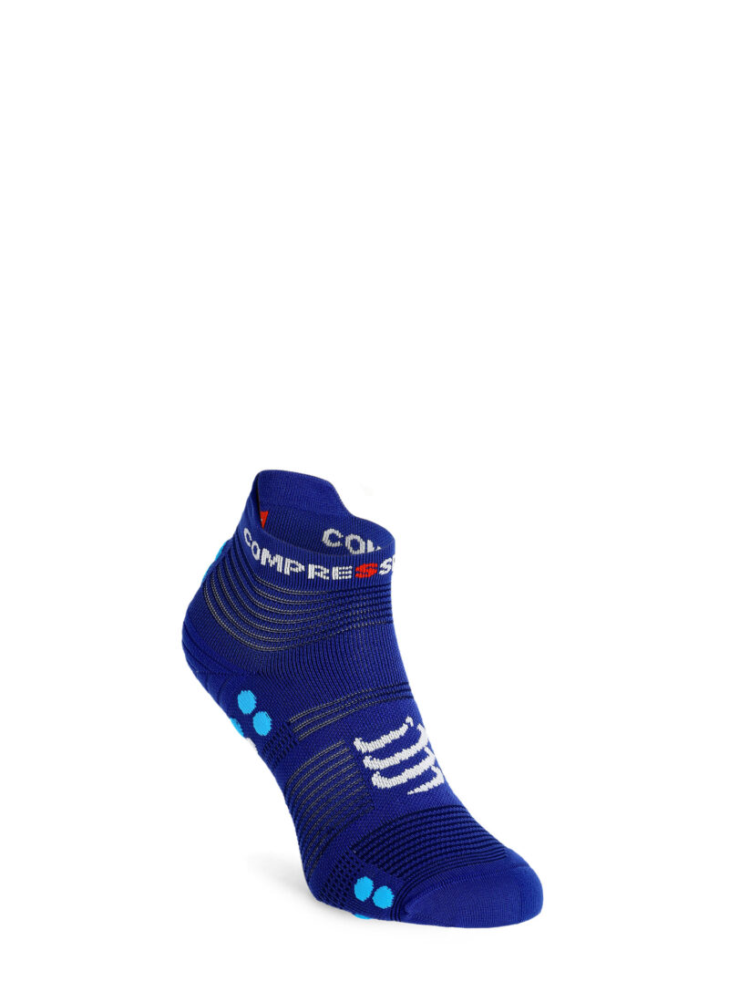 Șosete Compressport Pro Racing Socks v4.0 Run Low - sodalite/fluo blue