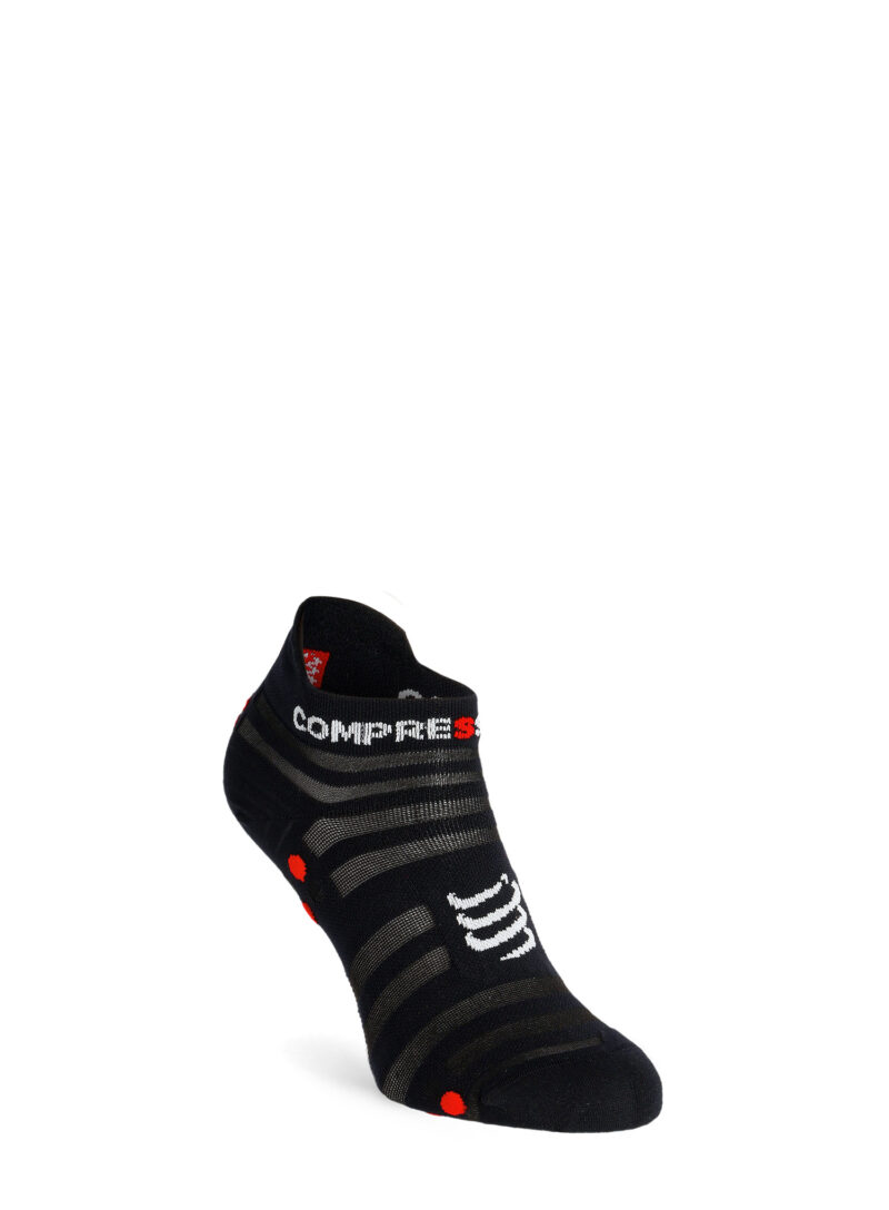 Șosete Compressport Pro Racing Socks v4.0 Ultralight Run Low - black/red