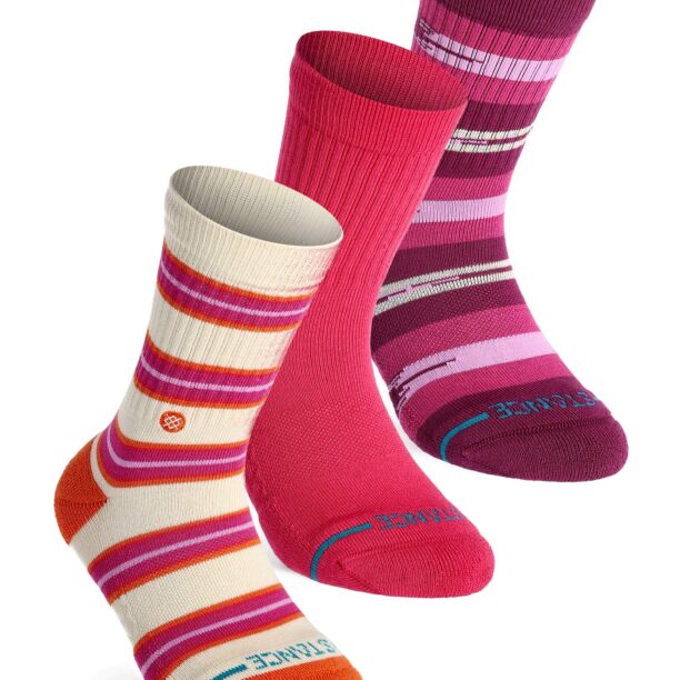 Șosete Stance Kids Trailbound 3 Pack - pink