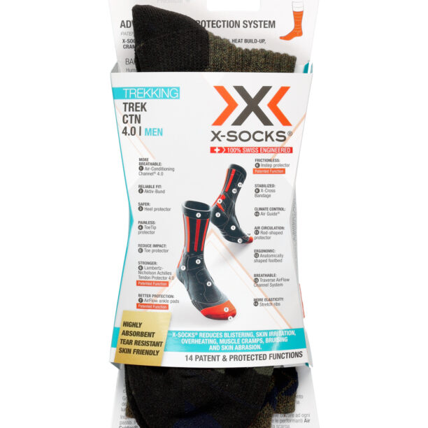 Șosete X-Socks Trek X CTN - forest green/midnight blue preţ