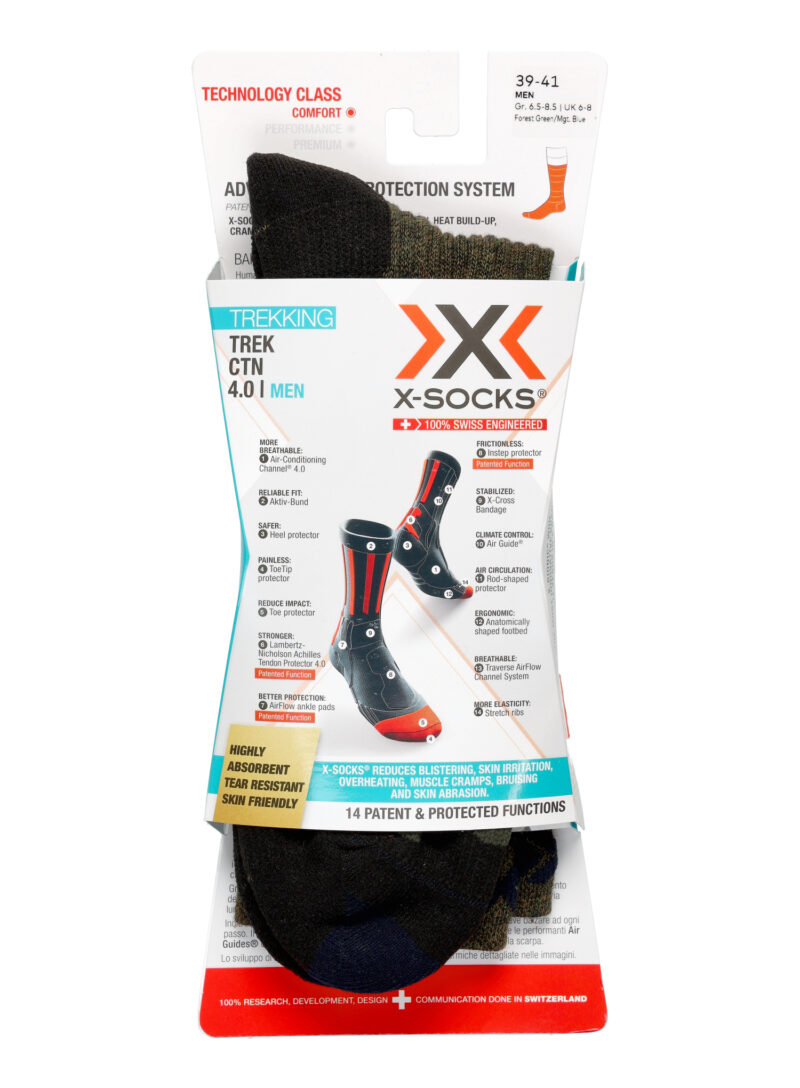 Șosete X-Socks Trek X CTN - forest green/midnight blue preţ