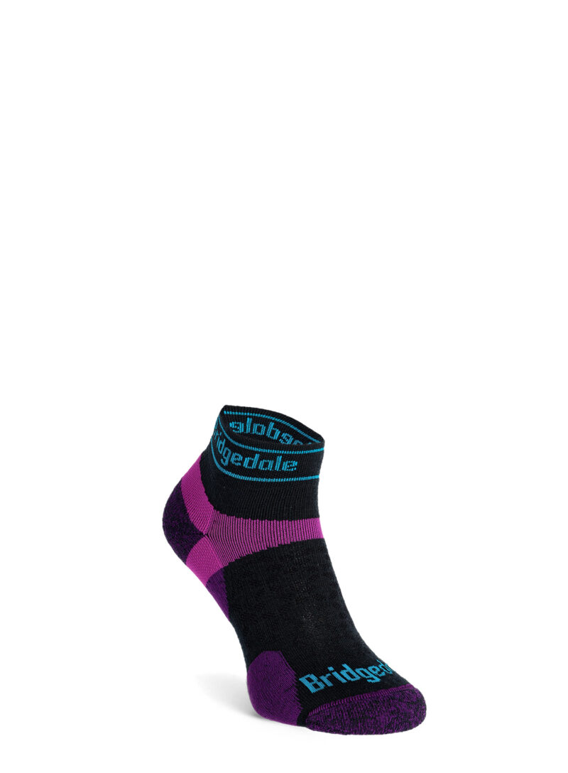 Șosete alergare Bridgedale Ultralight T2 Merino Sport Low - charcoal/purple