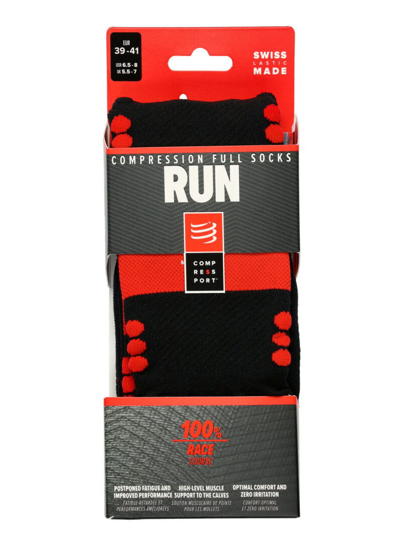 Șosete alergare Compressport Compression Full Socks Run - black preţ