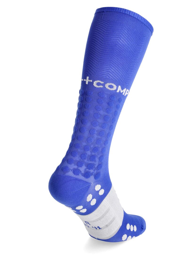 Șosete alergare Compressport Compression Full Socks Run - dazz blue/sugar preţ