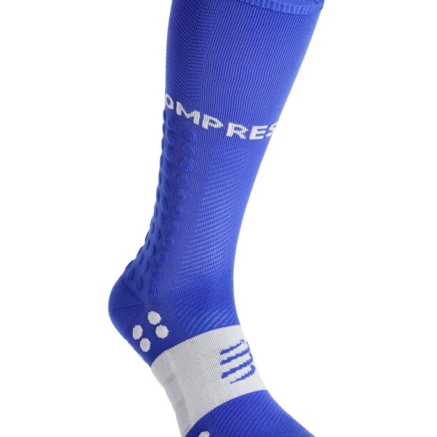 Șosete alergare Compressport Compression Full Socks Run - dazz blue/sugar