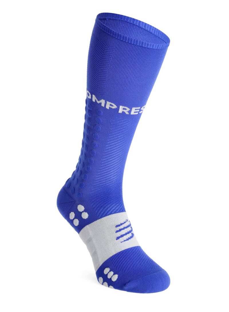 Șosete alergare Compressport Compression Full Socks Run - dazz blue/sugar