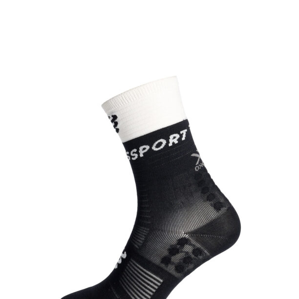 Cumpăra Șosete alergare Compressport Mid Compression Socks V2.0 - black/white