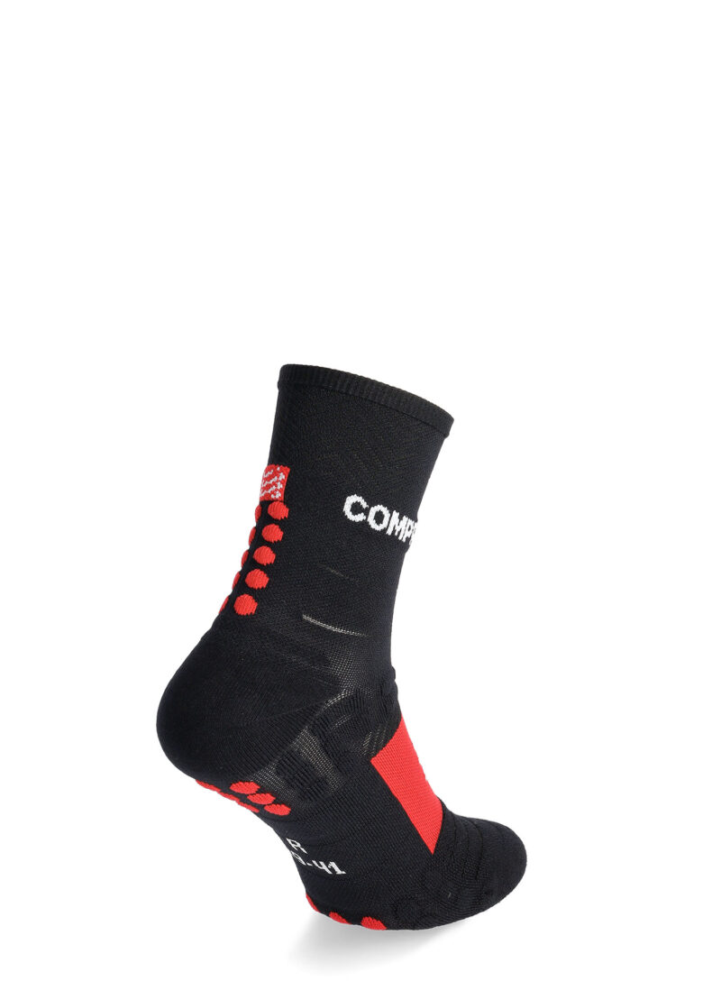 Șosete alergare Compressport Pro Racing Socks Winter Run - black/high risk red preţ