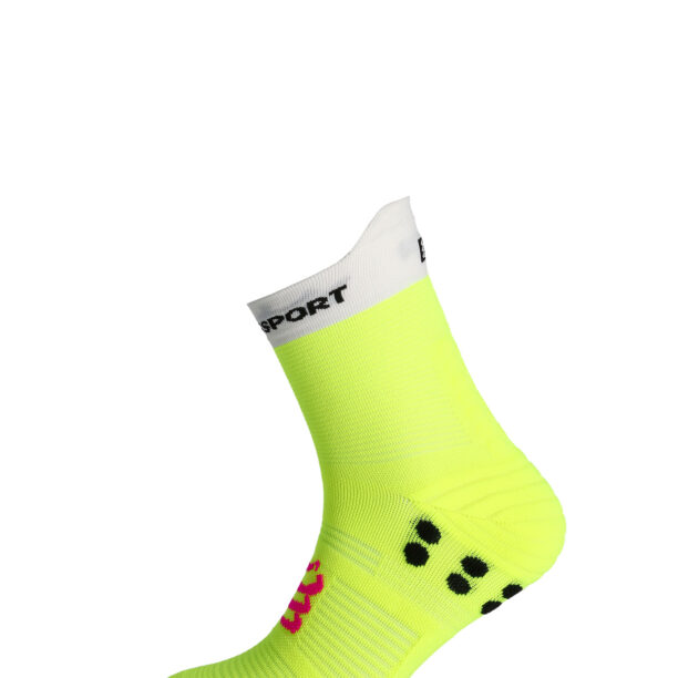 Cumpăra Șosete alergare Compressport Pro Racing Socks v4.0 Run High - safe yellow/white