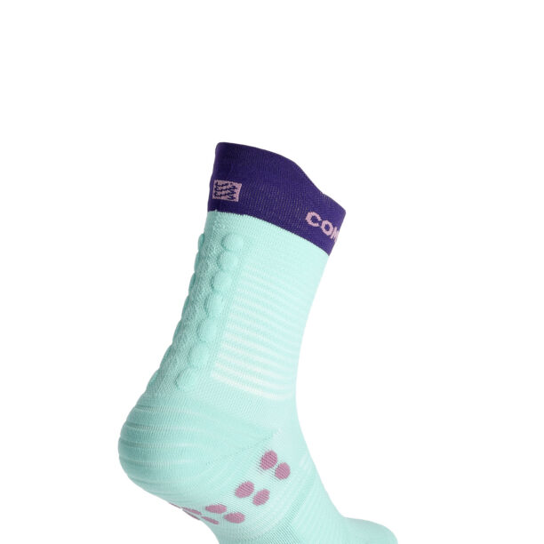 Șosete alergare Compressport Pro Racing Socks v4.0 Run High - shell blue/purple preţ