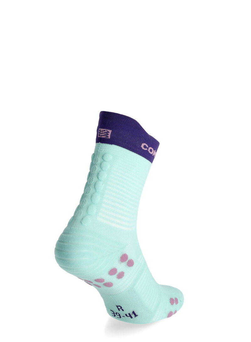 Șosete alergare Compressport Pro Racing Socks v4.0 Run High - shell blue/purple preţ