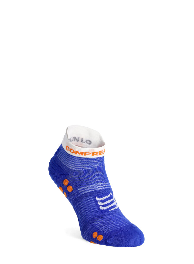 Șosete alergare Compressport Pro Racing Socks v4.0 Run Low - dazz blue/white