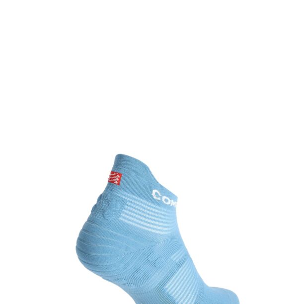 Șosete alergare Compressport Pro Racing Socks v4.0 Run Low - niagara blue/white preţ