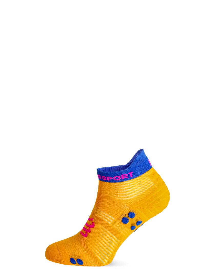 Cumpăra Șosete alergare Compressport Pro Racing Socks v4.0 Run Low - saffron/dazz blue