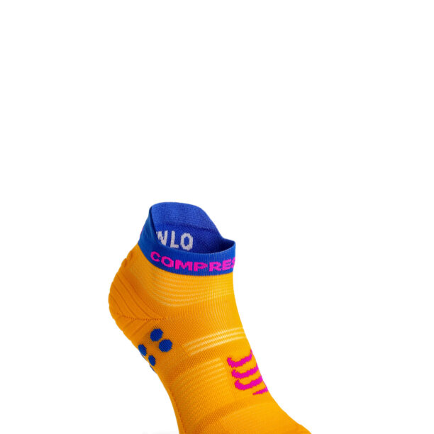 Șosete alergare Compressport Pro Racing Socks v4.0 Run Low - saffron/dazz blue