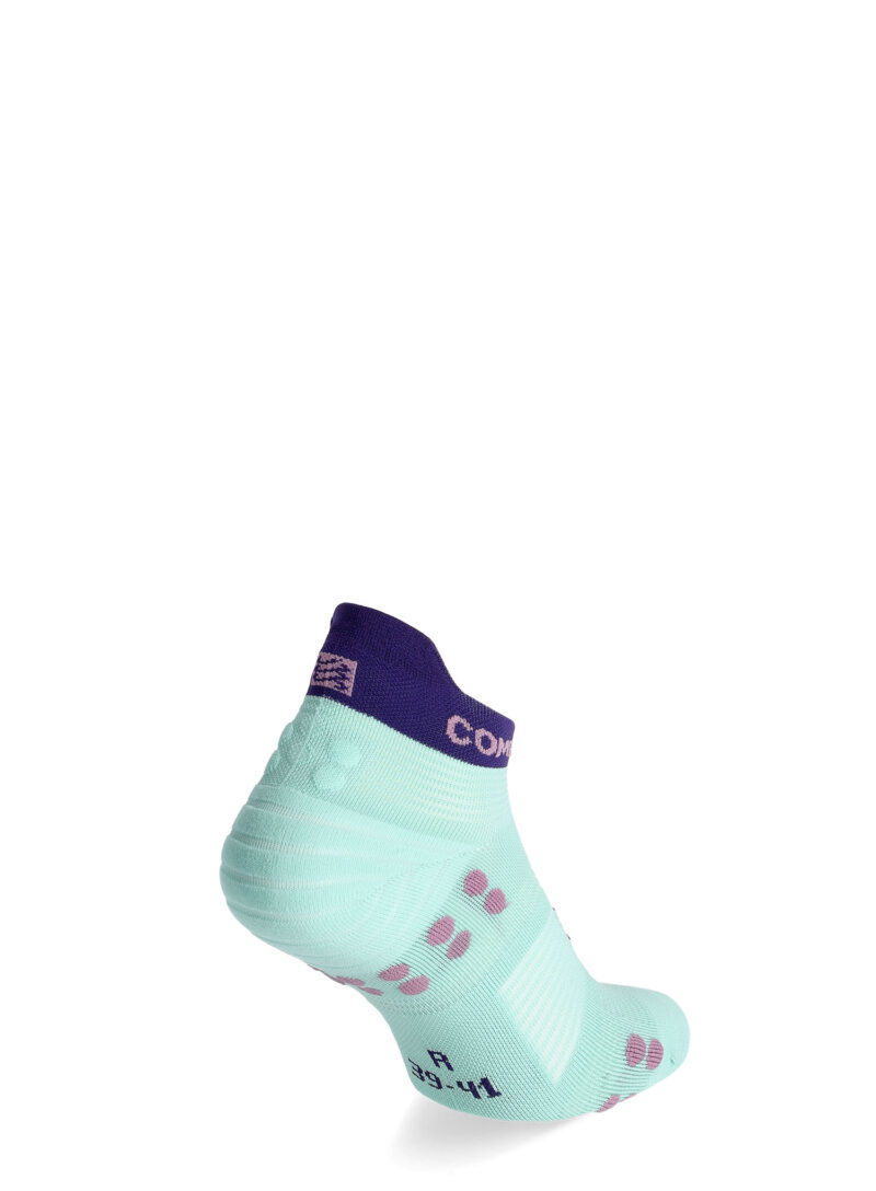 Șosete alergare Compressport Pro Racing Socks v4.0 Run Low - shell blue/purple preţ