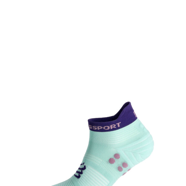 Cumpăra Șosete alergare Compressport Pro Racing Socks v4.0 Run Low - shell blue/purple