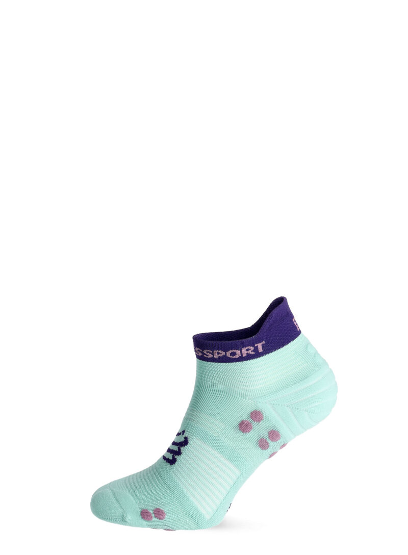 Cumpăra Șosete alergare Compressport Pro Racing Socks v4.0 Run Low - shell blue/purple